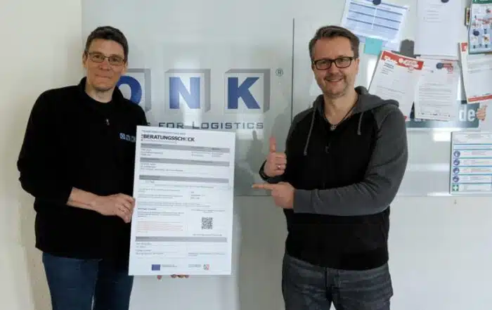 Transformationsberatung: Übergabe des Beratungschecks