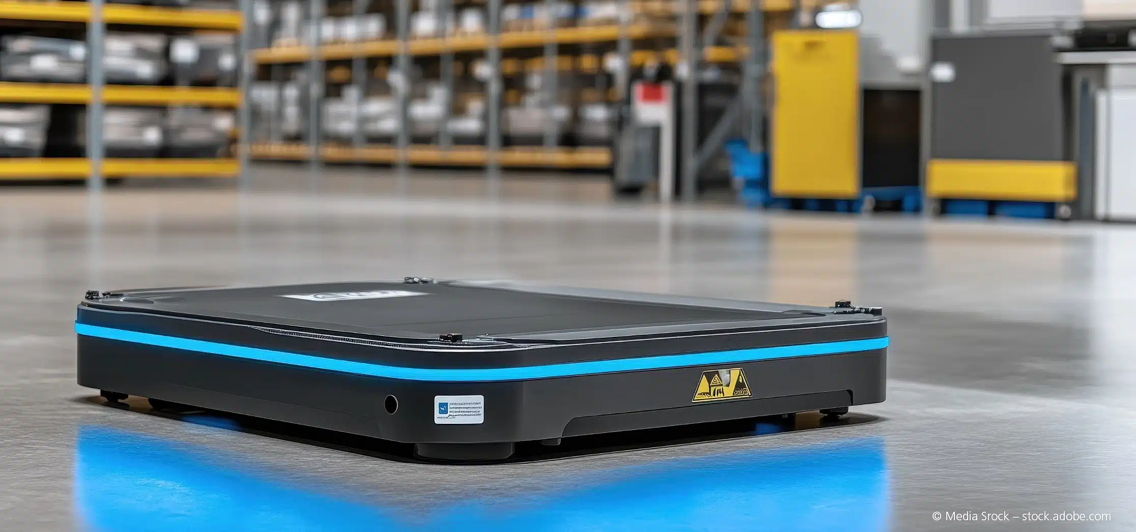 (c) Media Srock – stock.adobe.com Autonomer Mobiler Roboter in Warenlager