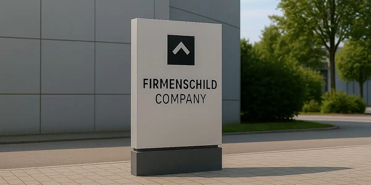Schilder für Bürogebäude