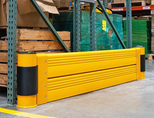 Regalschutz für Stirnseiten (mit stark befahrenen Kurven)