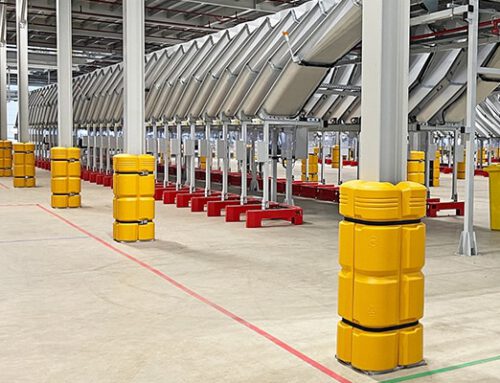 Schlagabsorbierender Säulenschutz