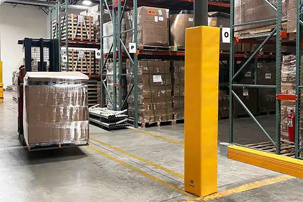 Stoßdämpfendes Säulenpolster